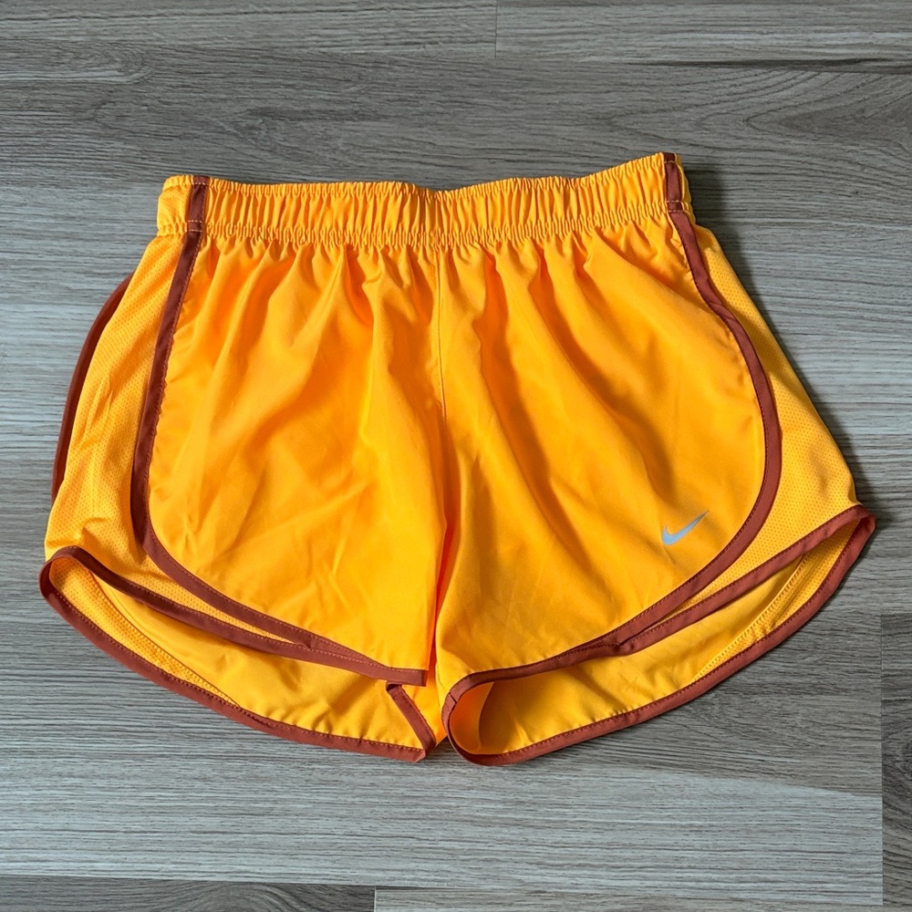 Nike Women's Bright Orange Athletic Shorts